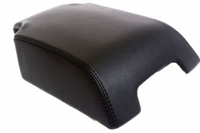 Fits 10-16 Land Rover LR4 Black Real Leather Center Console Lid Armrest Cover