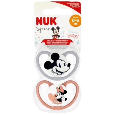4008600402022 NUK Smoczek uspokajający 0-6m Space Miki mix 10175281 NUK