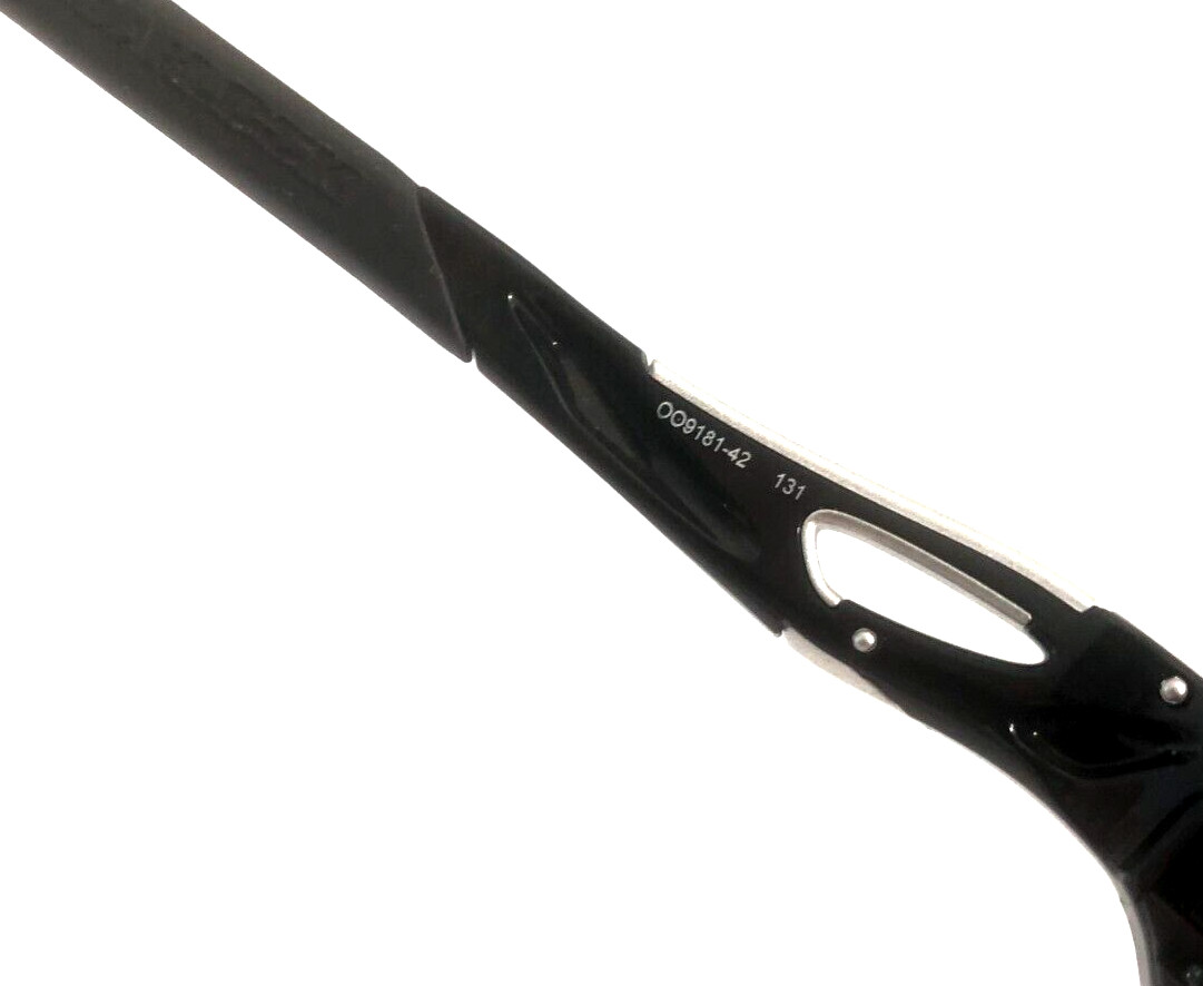 RARE OAKLEY RADARLOCK PATH SUNGLASSES  Black & Silver w/ Slate Iridium Lens A77 image 5