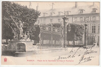 Carte Postale Ancienne Nancy 54 - Place Du Marché En Noir Et Blanc