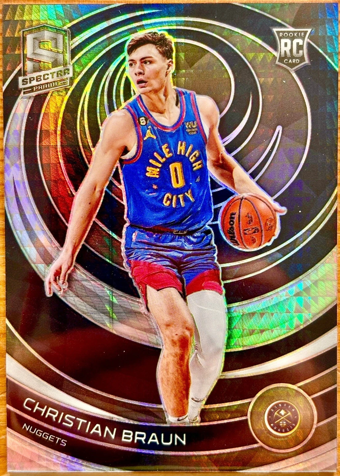 Christian Braun RC 2022/23 Panini Spectra ASIA HYPER PRIZM #170 Rookie Nuggets -