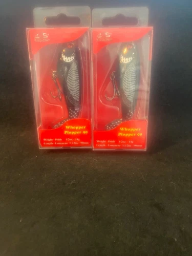 2 Lot River2Sea Whopper Plopper 90 Topwater 3-1/2"  2 POWDER  Included!