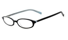 Calabria Vivid 750 Women 48mm Designer Reading Glasses Black-Blue Crystal 2.50