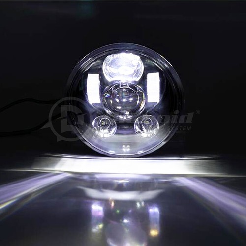 5,75 Zoll LED Motorrad Scheinwerfer Hi/Lo Beam für Harley-Davidson Street XG 750 - Bild 12 von 19