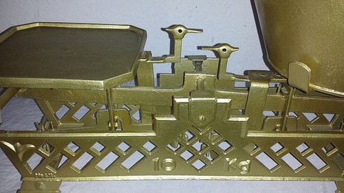 Scale antique up to 10kg metal Art Nouveau circa 1900 - Picture 6 of 8