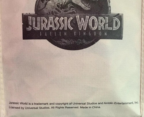 Bolsas de biblioteca de libros de mano 10 bolsas de botín de regalo de dinosaurios del mundo jurásico - Imagen 8 de 10