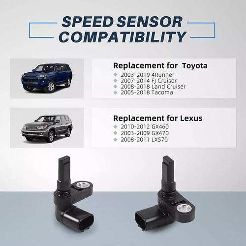 4x Wheel Speed Sensor 89543-04020/89543-60050 For Toyota Tacoma/FJ Cruiser 4.0L - Picture 4 of 23