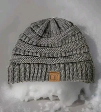 CC Beanie New Women's Knit Slouchy Thick Cap Hat Unisex Solid Color C.C Beanie