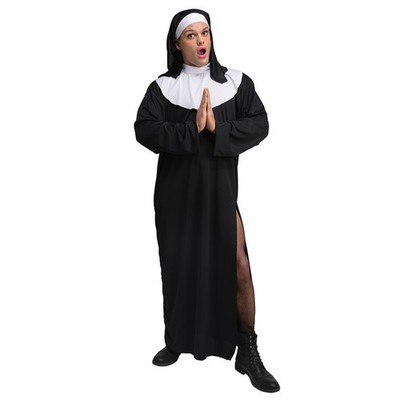 Lustiges Nonne Kostüm Hirsch Do Komödie Priester Kostüm Outfit für Herren