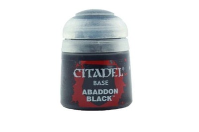 Warhammer 40k Abaddon Black Citadel Paint Acryl Base 12ml Miniatur Farbe