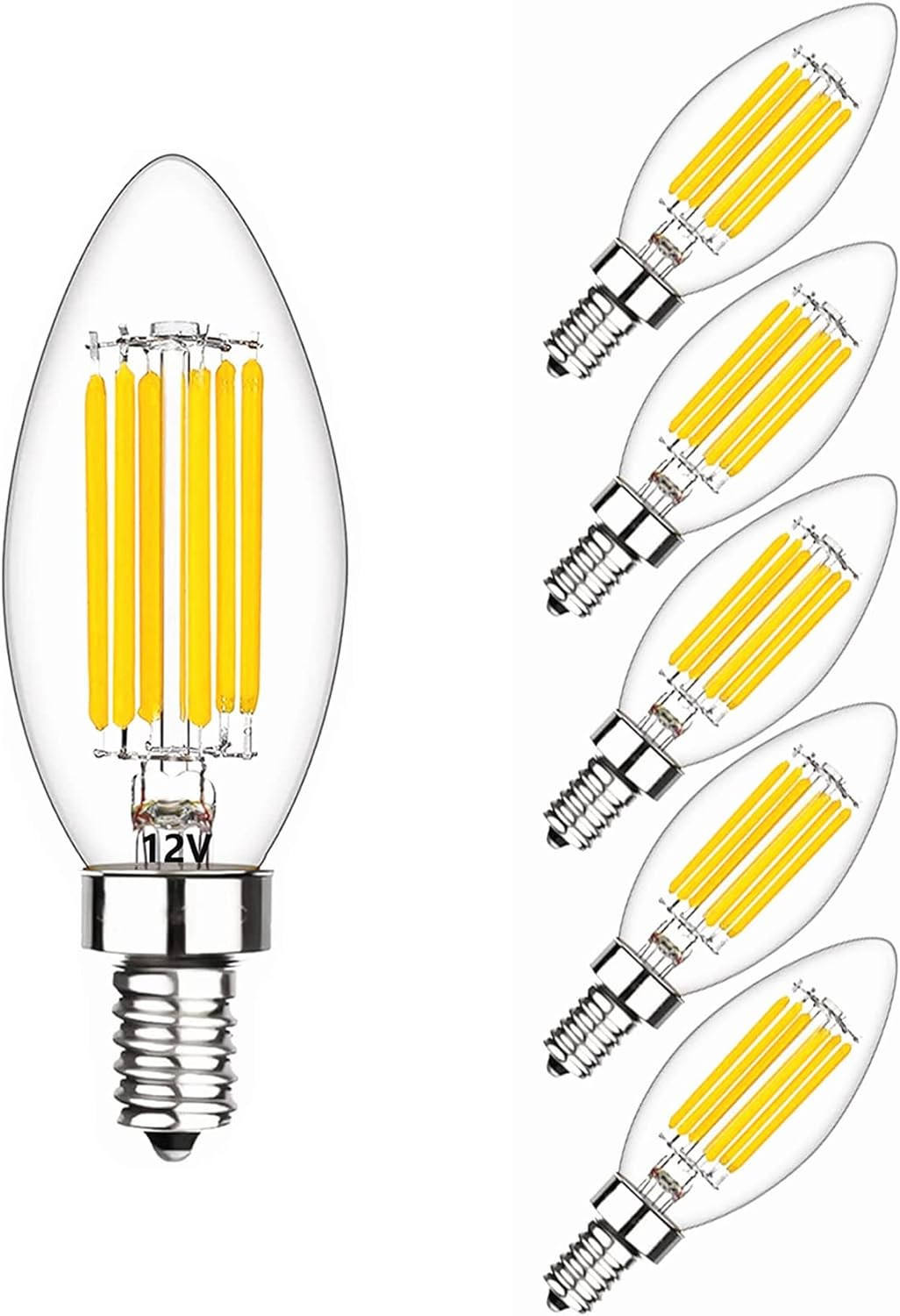12 Volt Candelabra Base Led Bulbs, 12v Candelabra Led Light 