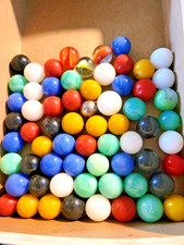 Vintage Marbles Assorted Colors Lot of 65