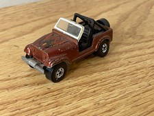 Hot Wheels 1981 Jeep CJ-7 Brown Eagle Diecast VINTAGE Mattel