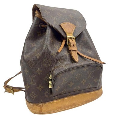 LOUIS VUITTON Montsouris MM Rucksack Backpack bag M51136 Monogram leather Brown