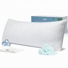 Shredded Memory Foam Full Body Pillow for Side Sleepers - Huggable  Cooling, 20