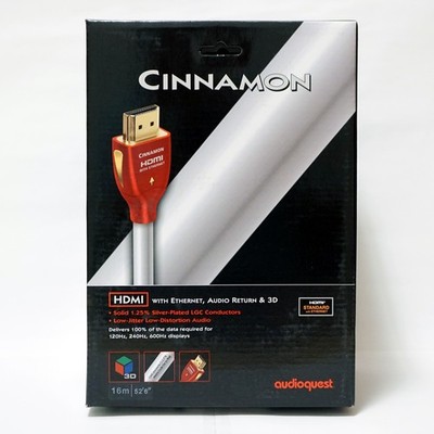 New AudioQuest Cinnamon 16m (52.5ft) HDMI Cable with Ethernet, Audio Return & 3D