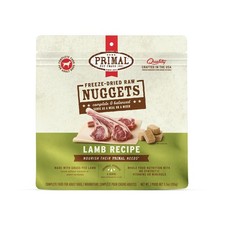 Primal Freeze Dried Raw Dog Food Nuggets, Lamb, Complete Balanced Meal, Also...