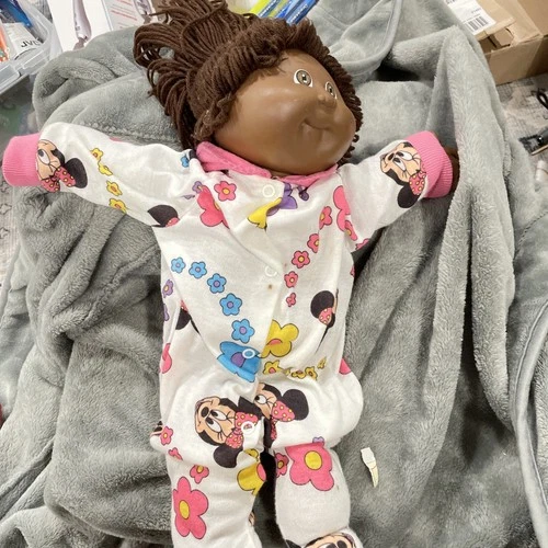 Vintage 1978 1982 Cabbage Patch Kids Doll Brown Hair Brown Eyes Red