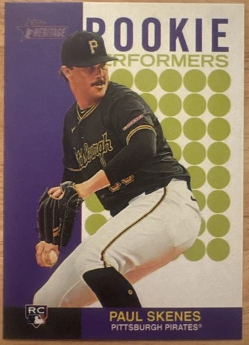 Paul Skenes 2024 Topps Heritage Rookie Performers Rookie Card #pp-15 (7718)