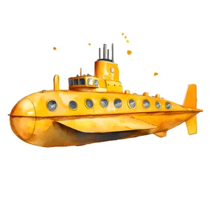Submarine Sub Self Adhesive Vinyl Waterproof Sticker