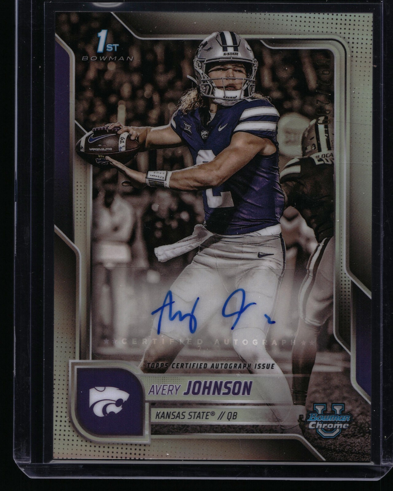 2025 Bowman University Chrome #BCA-AJ Avery Johnson Autographs Refractor #/299