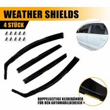 Für VW Polo 6R 2011 2012-2016 Windabweiser Regenabweiser 4-tlg Schwarz mit Clips