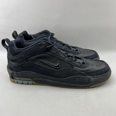 Nike SB Air Max Ishod Wair Skate Shoes Men Size 10.5 Black Gum Bottom Sneakers