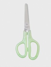 Used Stainless Steel Household Scissors with Green Comfort Handles – Multi Purpo