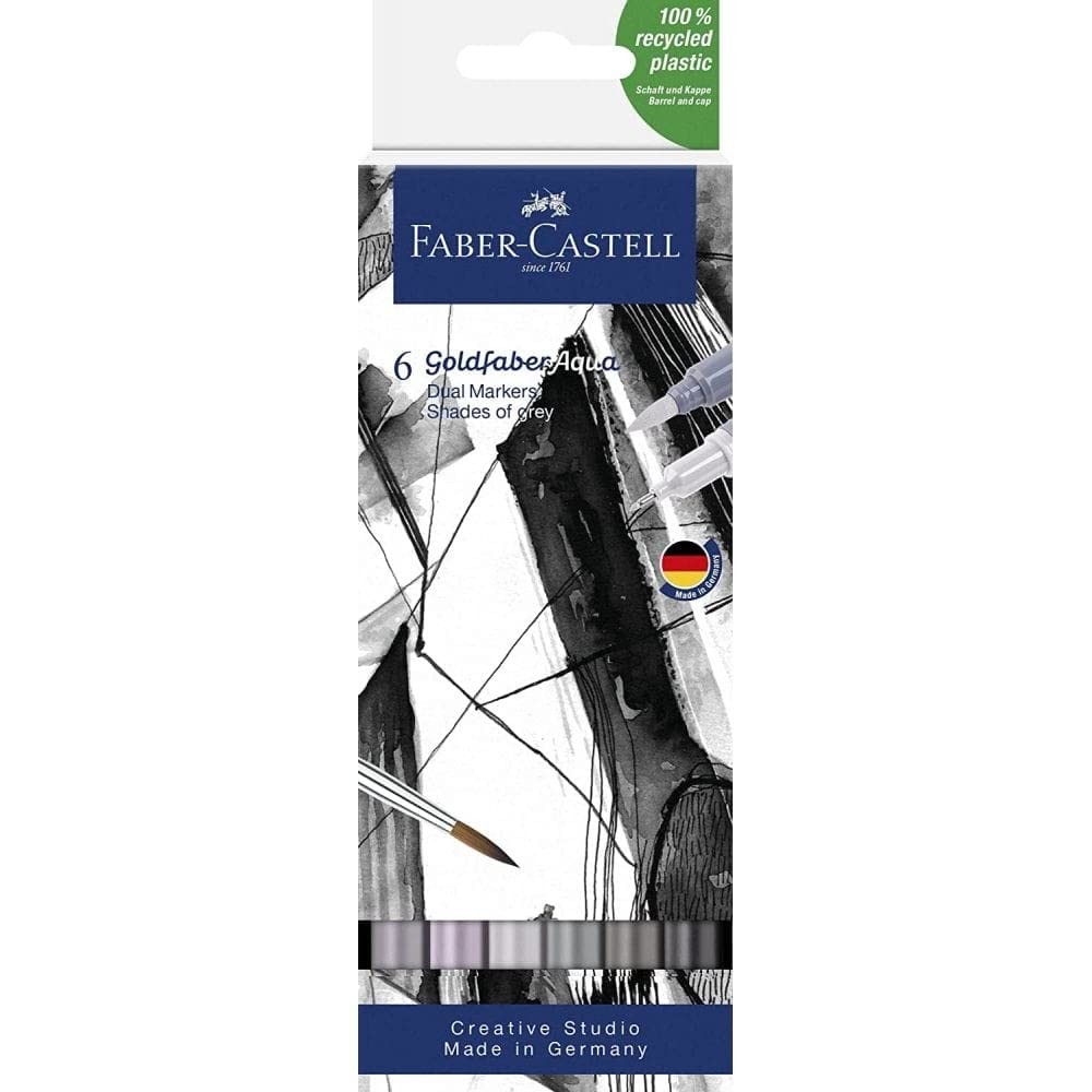 Goldfaber Aqua Dual Marker feutre pinceau haut de gamme tons gris pour artistes exigeants