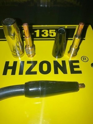 24PCS Flux Core Gasless Nozzle Welding Kit, 0.030'' Contact Tips for MIG Gun