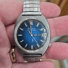 Men's Vintage 1973 TUNING FORK Watch BULOVA ACCUTRON 