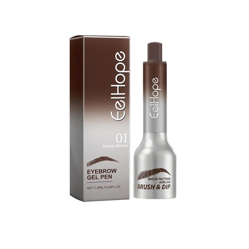 Press Dip Eyebrow Tint Natural Brow Fection Angled Brush Brow Tinting Cream - Picture 17 of 20