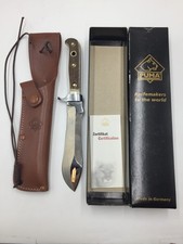 PUMA White Hunter Bowie Knife,6375 W/ Sheath,Bone Handle,Handmade,New in Box