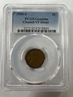 1926 S PCGS Genuine VF Detail Lincoln Wheat Cent