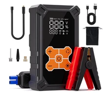 5000A Car Jump Starter with Air Compressor & Smart Display for Emergency Use