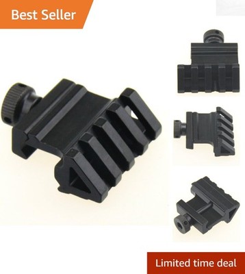 Versatile Weaver Picatinny Style Rail for Lasers & Flashlights - Black Aluminum