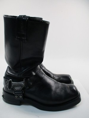 Harley Davidson Mens Black Leather Mega Harness Biker Boots Mens 11