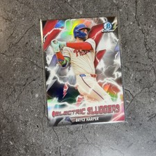 2025 Bowman Chrome Bryce Harper Phillies Electric Sluggers Refractor # ES-6