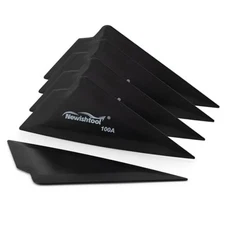  5-Pack Window Tint Tools Triangle Squeegee, 100A Hardness Black Black-100a