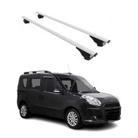 DachträGer GrundtäGer FüR Fiat Doblo 2010-2022 75Kg Metall Silber 2 Tlg