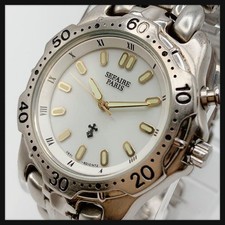 Seiko ALBA Diver Mens Watch White Dial