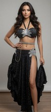 Handmade Egyptian Belly Dance Costume New Professional Raqs Sharqi Outfit