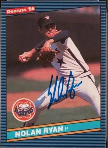 1986 Donruss Nolan Ryan Signed Baseball Card #258 PSA/DNA Certified Auto 10 HOF