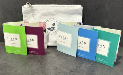 CLEAN Classic Apple Blossom, Skin, Laundry, Pure Soap, Rain Eau De Parfum 0.05oz