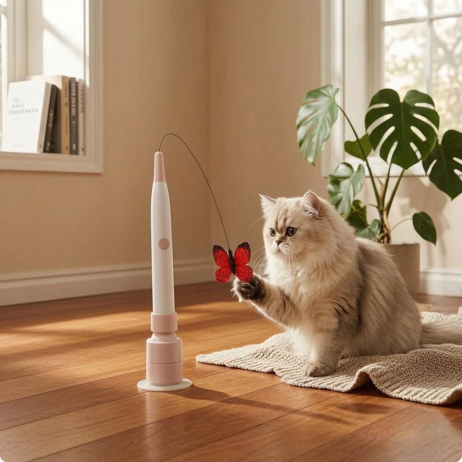Reusable Feline Rod Toy Automatic Pet Play Item Handheld