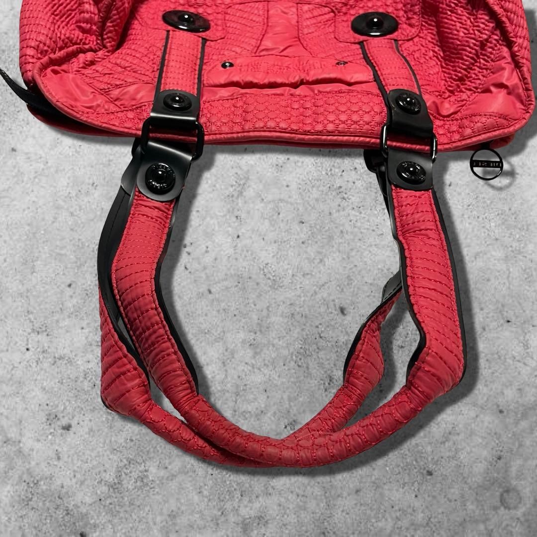 DIESEL Archive Metal Logo Bag Y2K Rare Black Shoulder Mini Boston Vintage thumbnail 7