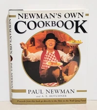 Newman's Own Cookbook 1998 Hardcover Excellent 