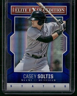 2014 Panini Elite Extra Edition #24 Casey Soltis Status Blue #/100