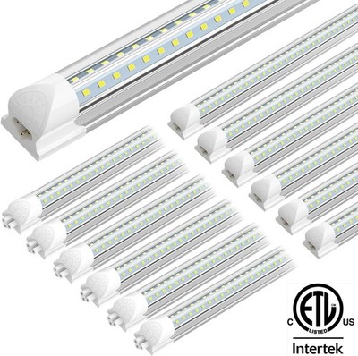 4FT~8FT T8 Integrated LED Shop Light Fixtures V-shaped 6000K LED Tube Light Bulb