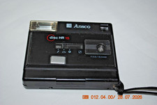 Vintage Black Ansco Disc HR 15 Portable Camera With Flash Film AP54